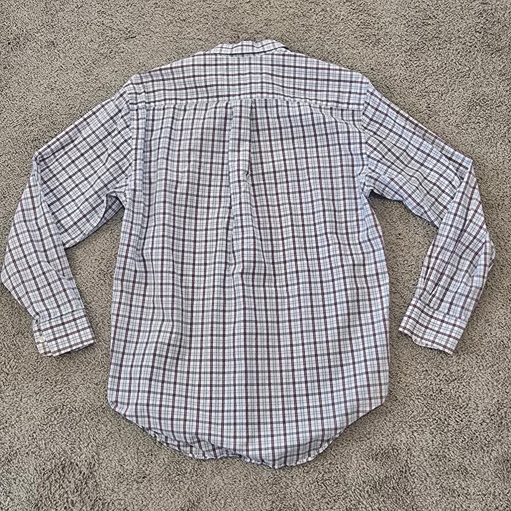 Vineyard Vines Whale Gingham Button Down Shirt Blue Red Mens S - Picture 6 of 10